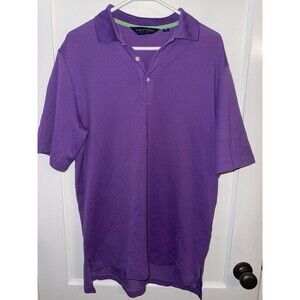 Ralph Lauren Mens M Polo Golf Purple Short Sleeve Polo Shirt